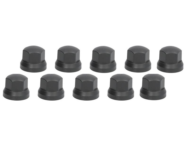 Set capace prezoane negru , plastic set de 10 buc