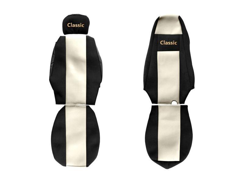 Set huse scaun textil camion compatibile cu SCANIA R G P (01.2005-12.2016) cu tetiere diferite