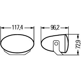 Set 2 faruri faza lunga universale cu halogen (H7) , lentile clare