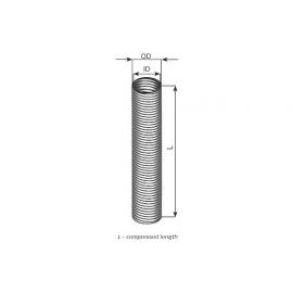 Teava flexibila esapament 36mm diametru lungime 2000mm