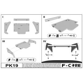 Masa centrala bord camion compatibila cu MAN TGA (01.2000-12.2010) si MAN TGL 01.2005-2012