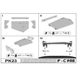 Masa centrala bord camion compatibila cu MERCEDES ACTROS MP 1 (01.1996-12.2002)