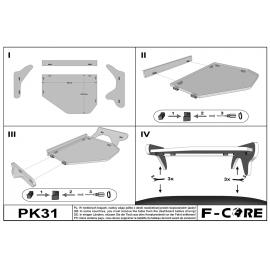 Masa centrala bord camion compatibila cu VOLVO FH 2 (01.1998-12.2001)