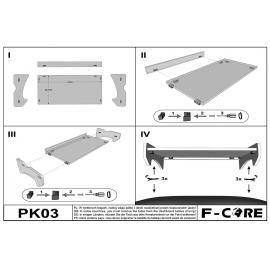 Masa partea dreapta bord camion compatibil cu RENAULT MAGNUM INEGRAL / MILLENIUM / NEW SIZE cu sertar
