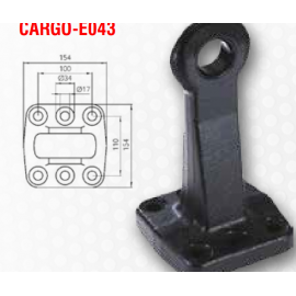 Carlig remorcare  6 gauri si diametru de 40 mm