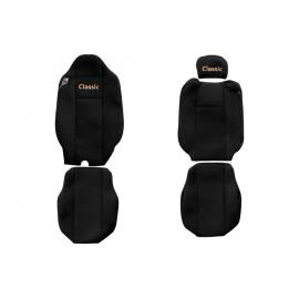 Set huse scaun textil camion compatibile cu  RENAULT T 01.2014+ cu tetiere diferite