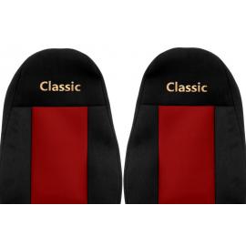Set huse scaun textil camion compatibile cu VOLVO FH 3 (01.2009-12.2012) cu 2 centuri