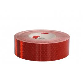 Banda reflectorizanta autocolanta marcaj 55mmx50m / rosu / ONU III-gen.EEC 104 