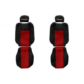 Set huse scaun textil camion RENAULT T 01.2014+ cu tetiere separate