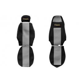 Set huse scaun textil camion compatibile cu SCANIA R G P (01.2005-12.2016) cu tetiere diferite